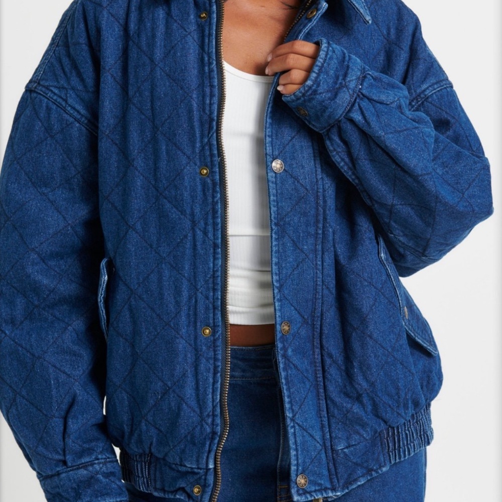 Lioness Kenny Bomber Jacket (Dark Denim) - Picture 2 of 3